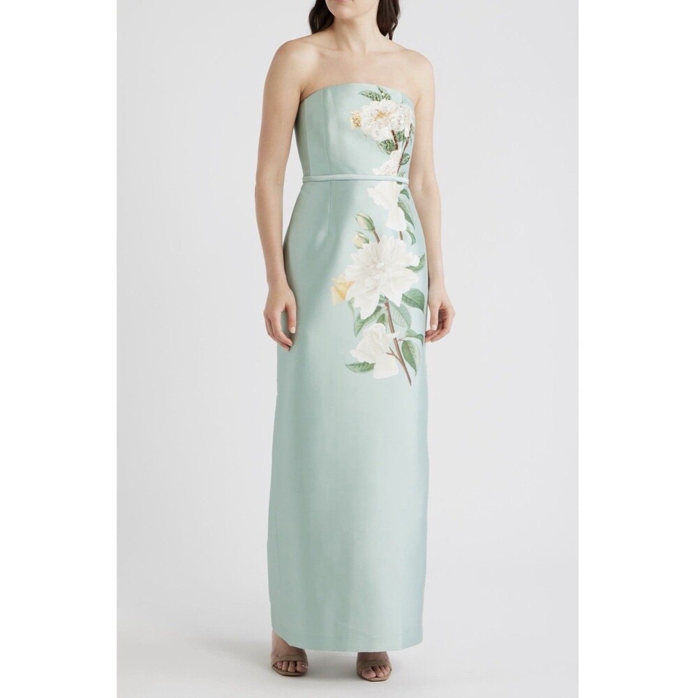 Sachin & Babi Embellished Sophia Strapless Floral Women’s Gown Dress Size 14